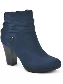 Женские ботильоны Spade с ремешками и миндалевидным носком White Mountain, цвет midnight/suedette