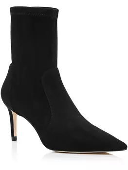 Женские ботильоны Stuart 75 с острым носком Stuart Weitzman, черный