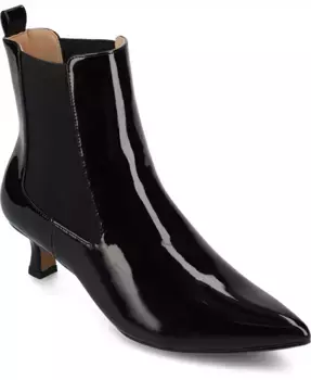 Женские ботильоны Tenlee с острым носом и каблуком-рюмочкой Journee Collection, черный