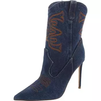 Женские ботильоны Venezia из денима с острым носком Steve Madden, цвет denim fabric