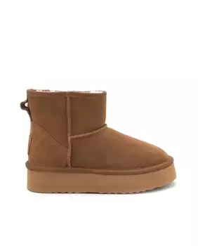 Женские ботильоны в австралийском стиле из замшевой кожи KELARA, коричневый