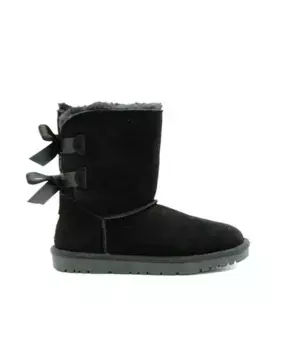 Женские ботильоны в австралийском стиле из замшевой кожи KELARA, черный