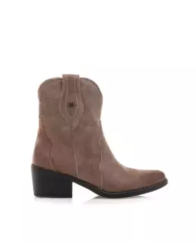 Женские ботильоны в ковбойском стиле на молнии Mustang, серый