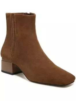 Женские ботильоны Waxtona с квадратным носком и молнией Franco Sarto, цвет chocolate suede