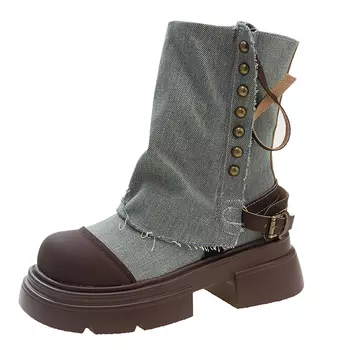 Женские ботинки ABCYLM Martin, Черный