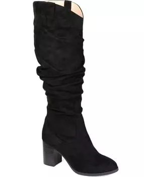 Женские ботинки Aneil с широкими голенищами Journee Collection, черный