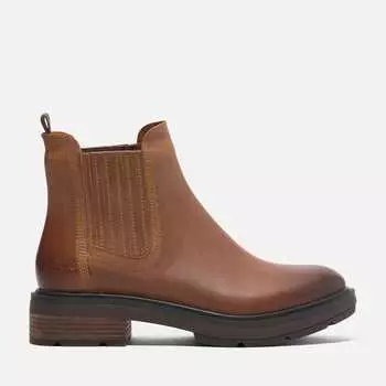 Женские ботинки Brimfield Mid Chelsea Timberland, цвет brown full-grain