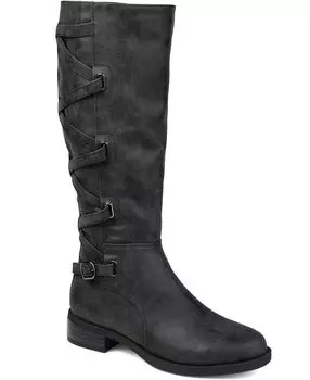 Женские ботинки Carly с широкими икрами Journee Collection, черный