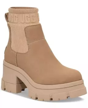 Женские ботинки челси Brooklyn с выступами без застежки UGG, бежевый