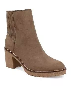 Женские ботинки челси Harlow с рифленой подошвой и блочным каблуком MIA, коричневый/бежевый