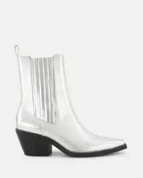 Женские ботинки челси на каблуке Tintoretto, серебрянный