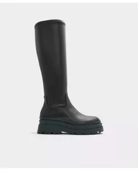 Женские ботинки черного цвета с круглым носком Aldo, черный