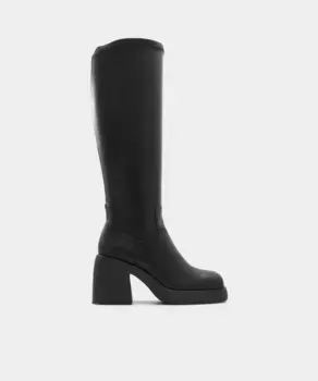 Женские ботинки черного цвета с квадратным носком Aldo, черный