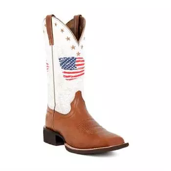 Женские ботинки Circuit Patriot Western Boot в цвете Saddle Up/crackled White ARIAT