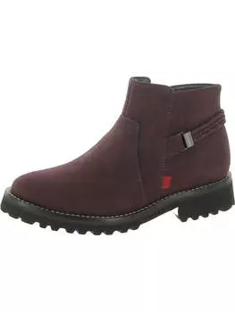Женские ботинки Columbus CR с рифленой подошвой и миндалевидным носком Marc Joseph, цвет wine nobuck