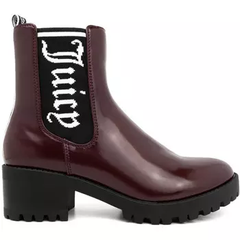 Женские ботинки до середины икры на блочном каблуке с выступами на подошве One Up Juicy Couture, цвет Burgundy