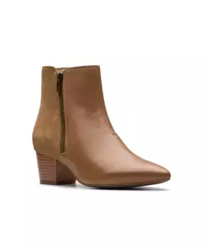 Женские ботинки Ellanie Vibe Clarks, коричневый/бежевый