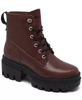 Женские ботинки Everleigh на шнуровке 6 дюймов от Finish Line Timberland, красный