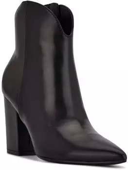 Женские ботинки Ghost Zipper Zipper Ankle Boots Nine West, черный