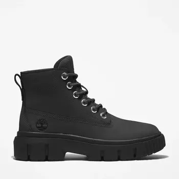 Женские ботинки Greyfield со шнуровкой средней длины Timberland, цвет Black Nubuck