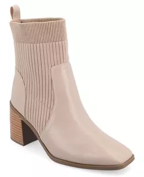 Женские ботинки Harlowe Tru Comfort из пеноматериала «Челси» из трикотажа и искусственной кожи Journee Collection