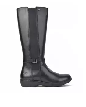 Женские ботинки из гладкой кожи на внутренней молнии Kangaroos, черный