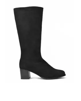 Женские ботинки из лайкры на простом блочном каблуке Javier Larrainzar, черный