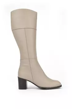 Женские ботинки из натуральной кожи 13319Z88065 Норка Ziya Ayakkab