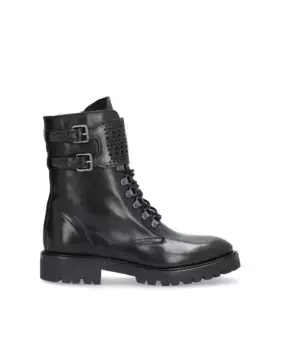 Женские ботинки из телячьей кожи с нескользящей подошвой и застежкой-молнией Alpe, черный