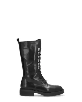 Женские ботинки из телячьей кожи с нескользящей подошвой и застежкой-молнией Alpe, черный