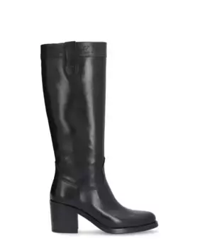 Женские ботинки из телячьей кожи с нескользящей подошвой и застежкой-молнией Alpe, черный