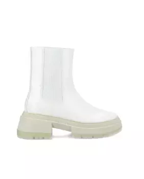 Женские ботинки из водонепроницаемой лакированной кожи No Name, цвет Natural