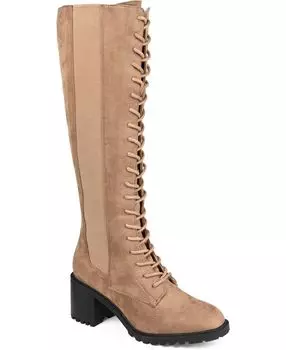 Женские ботинки Jenicca на шнуровке с широкими икрами Journee Collection
