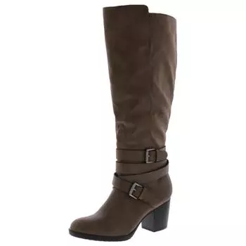 Женские ботинки Jomaris на блочном каблуке смешанного типа Style & Co., серо-коричневый