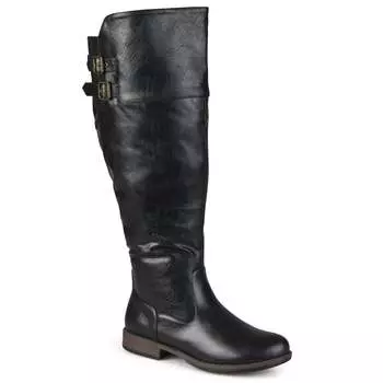 Женские ботинки Journee Tori с широким голени Journee Collection, черный