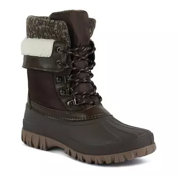 Женские ботинки London Rag Delphine с вязаным воротником, коричневый