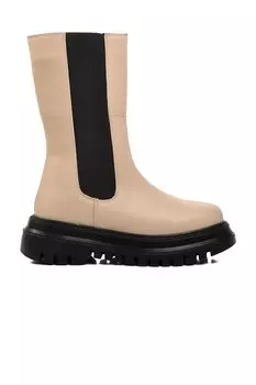 Женские ботинки Mariet Ecru с флисовой подкладкой Ayakmod