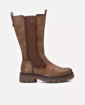 Женские ботинки на боковой резинке и молнии Refresh, коричневый