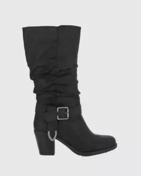 Женские ботинки на молнии с круглым носком Chika10, черный