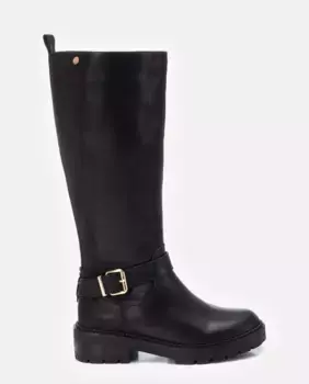 Женские ботинки на молнии в байкерском стиле Xti, черный