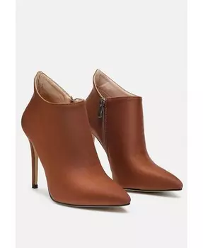 Женские ботинки на шпильке с острым носком MELBA Rag & Co, коричневый