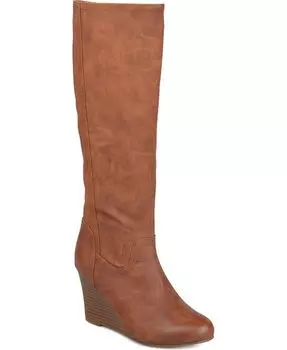 Женские ботинки на танкетке Langly Journee Collection, коричневый