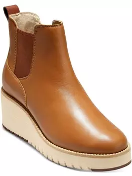 Женские ботинки на танкетке с КРУГЛЫМ НОСКОМ ZeroGrand Cole Haan, цвет Wp British Tan Nbk