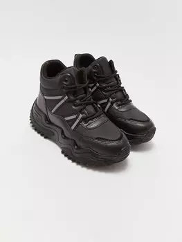 Женские ботинки на толстой подошве со шнуровкой Flet, новый черный