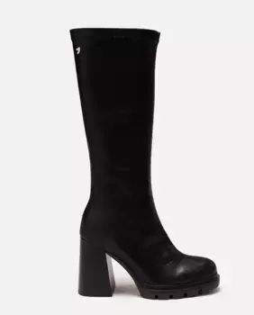 Женские ботинки-носки на каблуке и спортивной подошве Gioseppo, черный