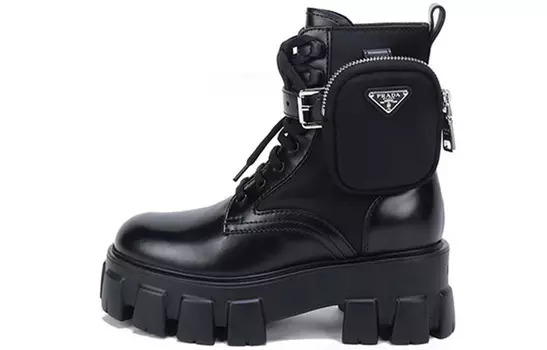 Женские ботинки Prada Monolith, черный