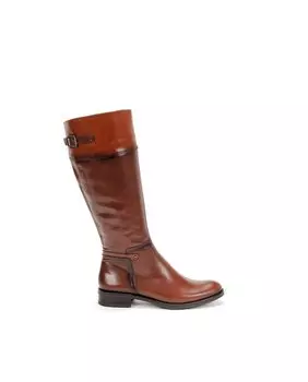 Женские ботинки с боковой отделкой из кожи Dorking, коричневый