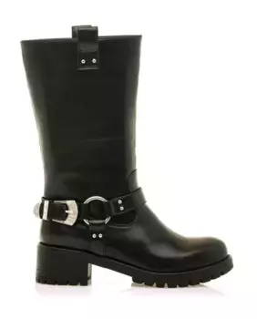 Женские ботинки с боковой пряжкой Mariamare, черный