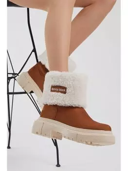 Женские ботинки с принтом Suede Look Label Tonny Black