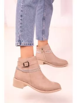 Женские ботинки с пряжкой и цепочкой Soho Exclusive, новый скин